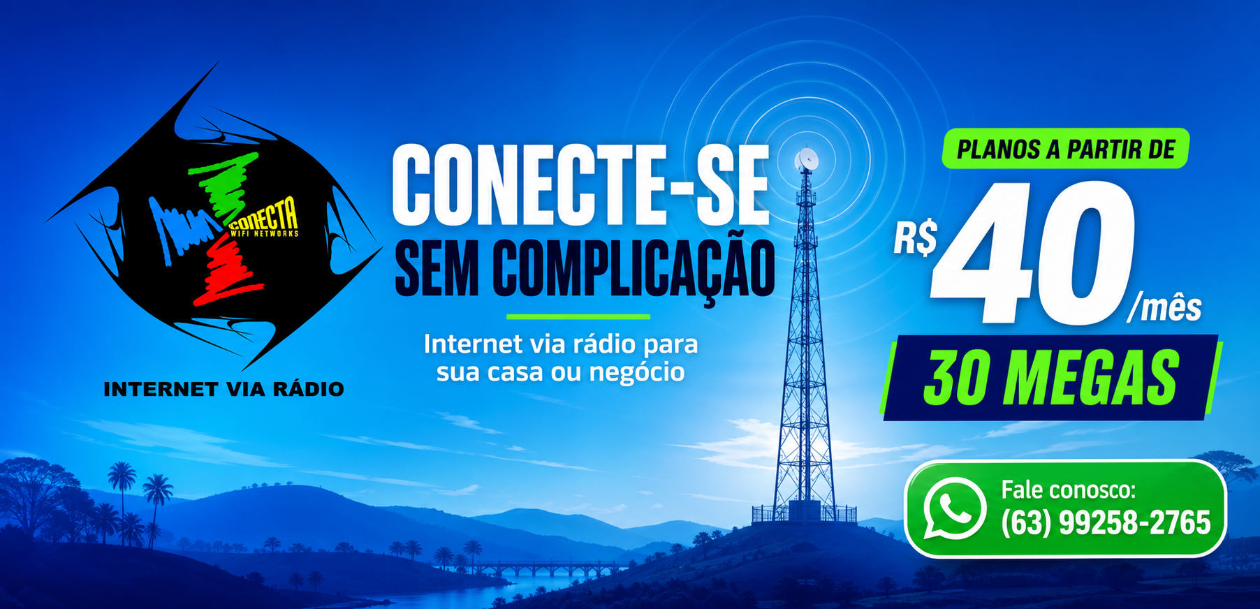 Internet via radio
